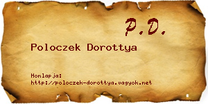 Poloczek Dorottya névjegykártya