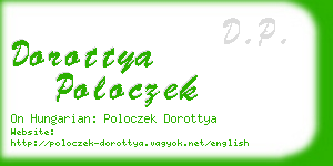 dorottya poloczek business card